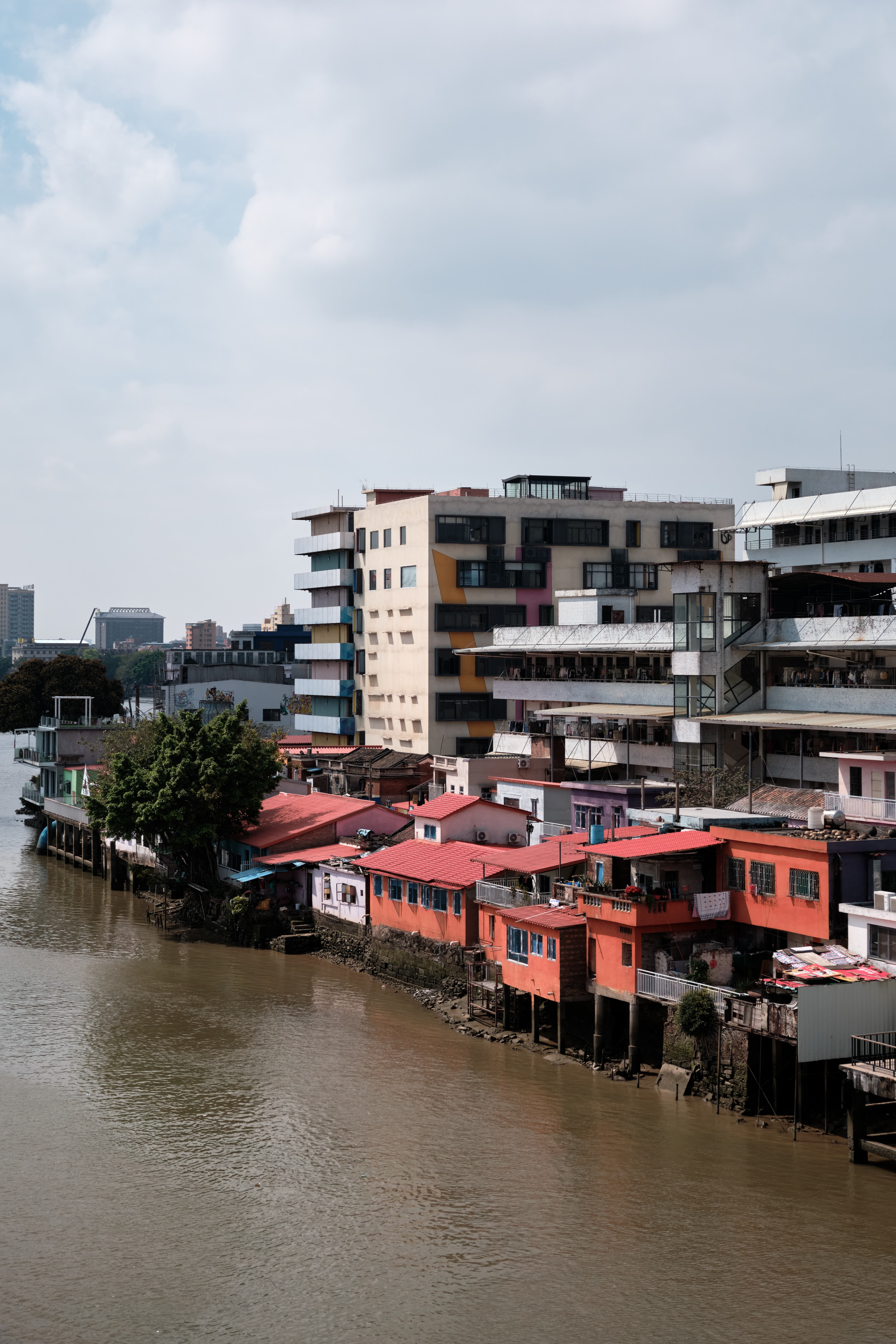 Red house by the river